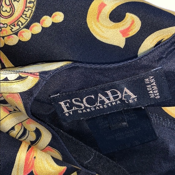 Escada x Margaretha Ley baroque silk blouse - Picture 3 of 16